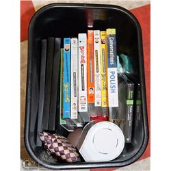 BIN WITH ASSORTED ITEMS INCL D-LINK, COMPLETE
