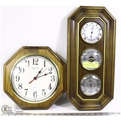 CLOCK & WALL BAROMETER