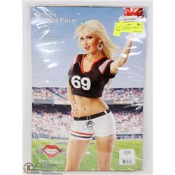FEMALE FOOTBALL PLAYER 2PC COSTUME ONE-SIZE
