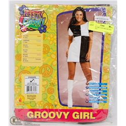 GROOVY GIRL COSTUME ONE-SIZE FITS UP TO