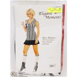 RACY REFEREE 3PC COSTUME SIZE LARGE INCL