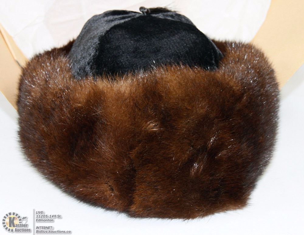 VINTAGE WOLF FUR HAT FROM KAZAKHSTAN