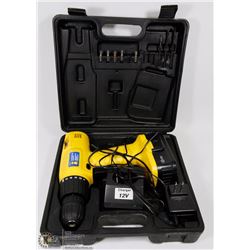 12V CORDLESS DRILL POWERFIST WITH CASE ,BATTERY