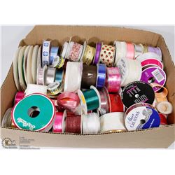 BOX OF ESTATE SEWING RIBBON