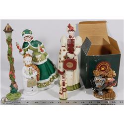 COLLECTION OF AVON ORNAMENTS & BOYDS BEARS