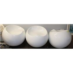 3 RETRO 1960'S SHORT STOOLS