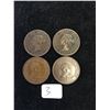 Image 1 : 1900H,1901,1903,1904 CANADA LARGE CENTS LOT OF 4 COINS!