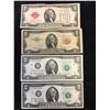 Image 1 : USA $2 NOTE LOT OF 4 NOTES!
