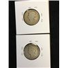 Image 2 : 1880H AND 1881H CANADA 25 CENTS LOT OF 2 COINS!