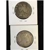 Image 2 : 1910 CANADA 50 CENTS EDWARD AND VICTORIA LEAVES LOT OF 2 COINS!
