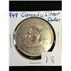 Image 1 : 1949 CANADA SILVER DOLLAR!
