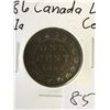 Image 1 : 1886 CANADA LARGE CENT! RARE OC1a!