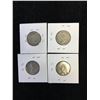 Image 2 : 1907,51,53 CANADA 25 CENTS LOT OF 4 COINS!VARIETIES!