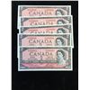 Image 1 : 1954 BANK OF CANADA $2 NOTES! 5 IN SEQUENCE! CHOICE UNC!