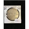 Image 1 : 1957(SWL) CANADA SILVER DOLLAR!