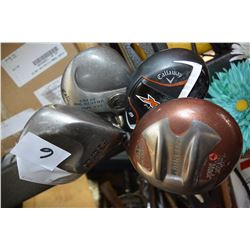 FOUR GOLF CLUBS