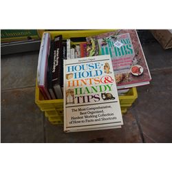 CRATE OF HOUSEHOLD BOOKS