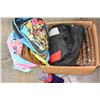 Image 1 : BOX OF HAND BAGS KIDS BACKPACKS AND HOCKEY BAG