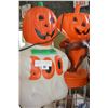 Image 1 : TWO ILLUMINATED HALLOWEEN LAWN ORNAMENTS