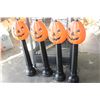 Image 1 : FOUR ILLUMINATED HALLOWEEN LAMP POSTS