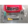 Image 1 : BLACK AND RED TOOLBOX WITH CONTENTS