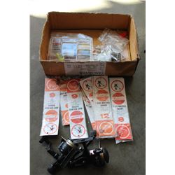 BOX OF FISHING REELS AND LURES