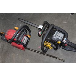 HOMELITE CHAINSAW AND EAGER BEAVER GAS CHAINSAW