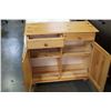 Image 2 : PINE 2 DOOR AND 2 DRAWER STORAGE CABINET