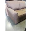 Image 2 : NEW SEARS HOME COLLECTION MODERN BROWN FABRIC LOVESEAT, ROLLED ARM REMOVABLE CUSHIONS, MADE IN CANAD