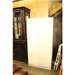 WHITE 2 DOOR WARDROBE