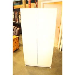 WHITE 2 DOOR WARDROBE