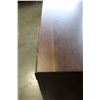 Image 4 : HOME ELEGANCE FLOOR MODEL MODERN 6 DRAWER RUSTIC DARK WOOD FINISH DRESSER WITH BEVELLED FRAMED MIRRO