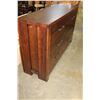 Image 5 : HOME ELEGANCE FLOOR MODEL MODERN 6 DRAWER RUSTIC DARK WOOD FINISH DRESSER WITH BEVELLED FRAMED MIRRO