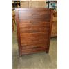 Image 1 : NEW HOME ELEGANCE MODERN DARK WOOD FINISH RUSTIC 5 DRAWER CHEST, SOLID WOOD, DOVETAIL CONSTUCTION, R