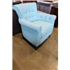 Image 2 : NEW HOME ELEGANCE TEAL TUFTED ACCENT ARM CHAIR, RETAIL $399