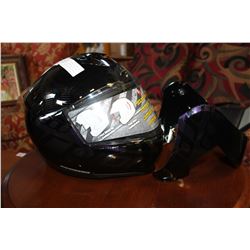 NEW SCORPION EXO 900 THREE IN ONE HELMET MODULAR WITH DROP DOWN SUN SHADE IN BLACK