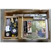 Image 1 : BOX OF SPORTS ITEMS AND MAGAZINES AND TOY VEHICLES