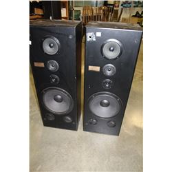 TWO PIONEER CSR 790 FLOOR SPEAKERS AND PANASONIC AMP