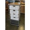 Image 1 : ROLLING ORGANIZER WITH FABRIC AND WIRE DRAWERS