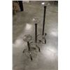 Image 1 : THREE METAL CANDLESTANDS