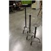 Image 2 : THREE METAL CANDLESTANDS