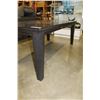 Image 2 : NEW HOME ELEGANCE MODERN DRK FINISH DINING TABLE WITH HIDDEN LEAF, RETAIL $1199