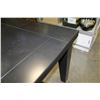 Image 3 : NEW HOME ELEGANCE MODERN DRK FINISH DINING TABLE WITH HIDDEN LEAF, RETAIL $1199