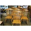 Image 1 : SET OF 6 PINE DINING CHAIRS