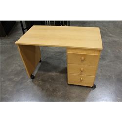 PINE ROLLING DESK