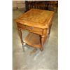 Image 1 : SKLAR PEPPLAR BURLED WALNUT SINGLE DRAWER ENDTABLE