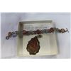 Image 1 : STERLING AND PRECIOUS STONE BRACELET AND PENDANT SET