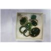 Image 1 : LOT OF GREEN JADE JEWELLRY