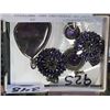 Image 1 : LOT OF STERLING AND AMETHYST STONE PENDANTS