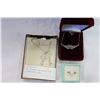 Image 1 : TWO PENDANT NECKLACES AND RHINESTONE RING